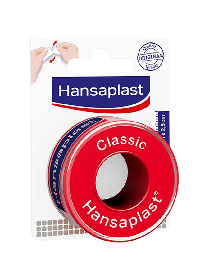 Hansaplast Classic Fixation Tape, Strong Adhesion, 1 Tape, 5m X 2,5cm