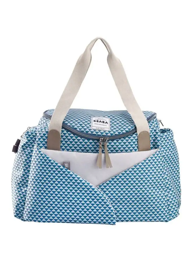 BEABA Sydney II Changing Shoulder Bag - Blue/White/Grey