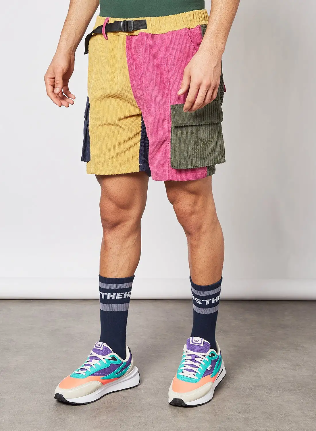 The Hundreds Channel Colourblock Shorts Multicolour