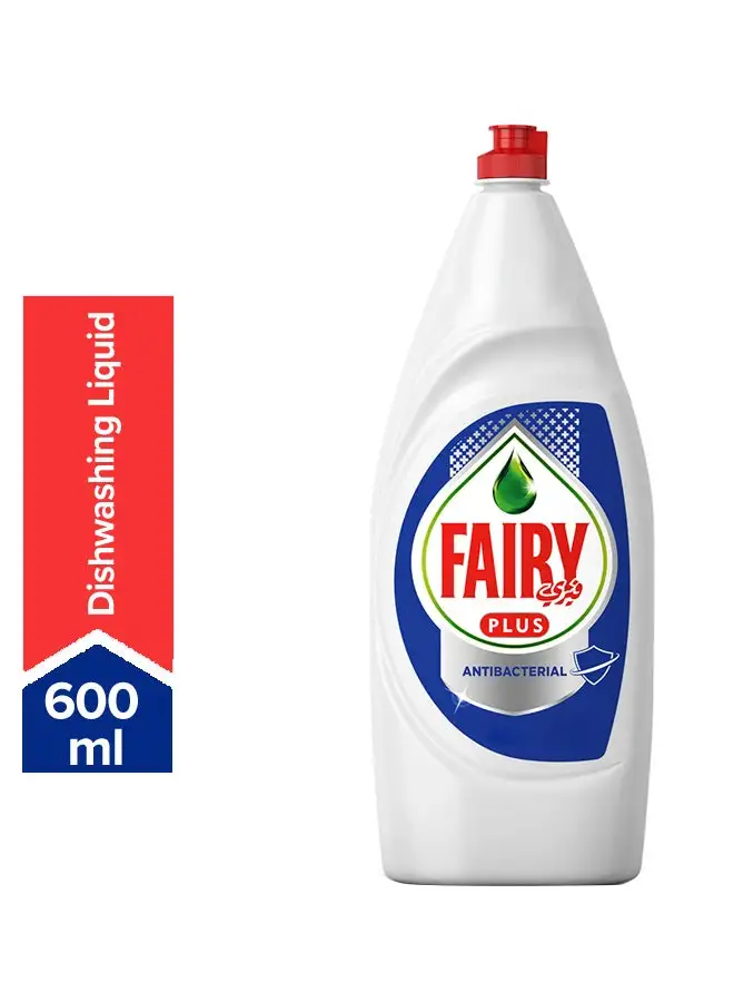 Fairy Plus Antibacterial Dishwashing Liquid Soap Blue 600ml