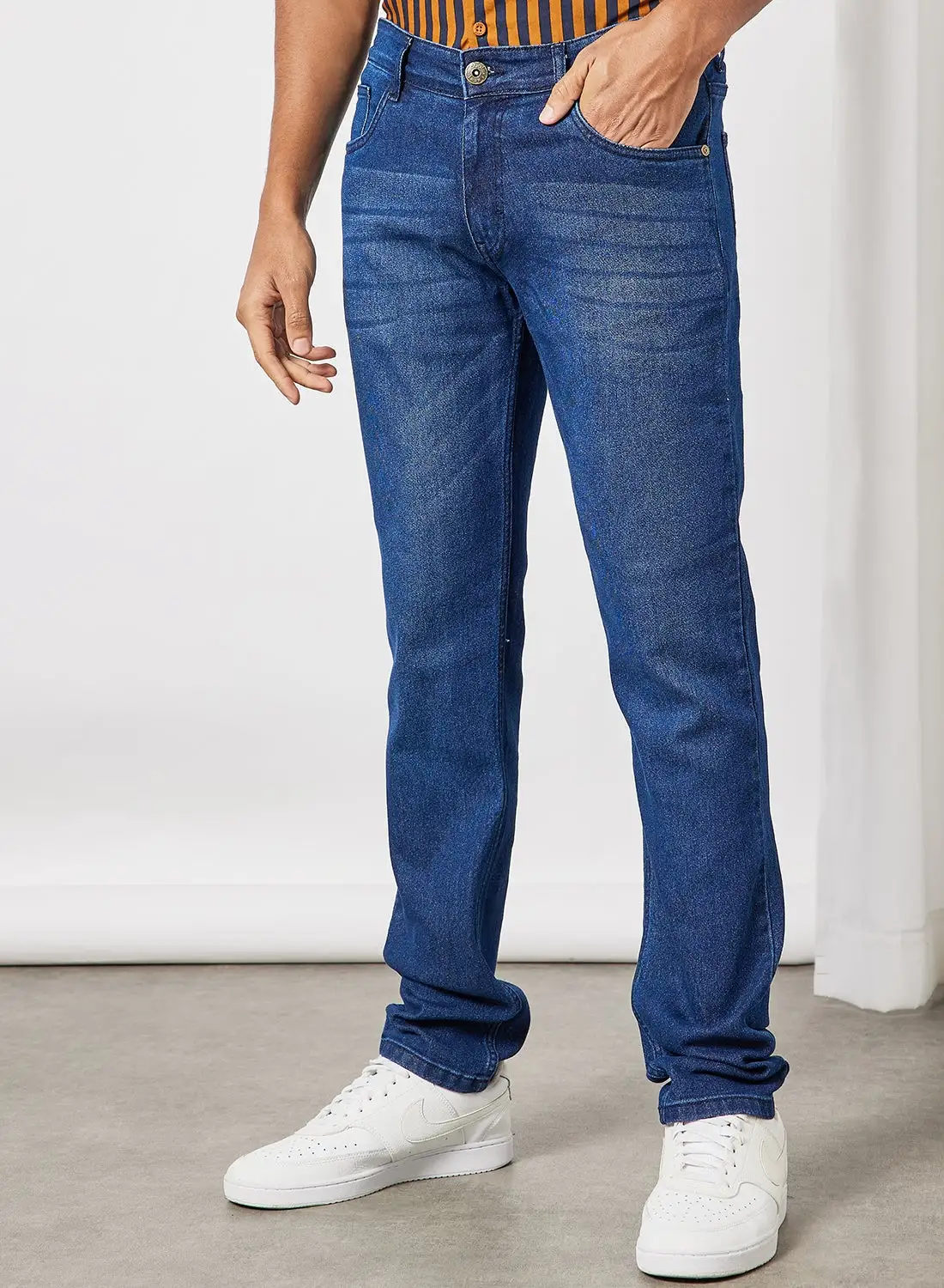 ABOF Slim Fit Jeans Denim Blue