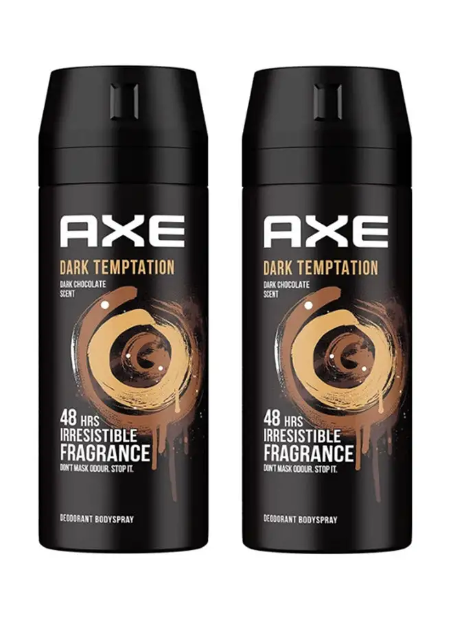 Axe Deodorant Dark Temptation, Pack Of 2 150ml