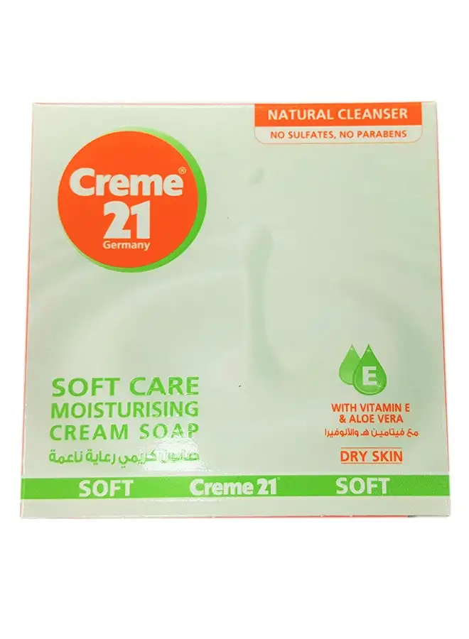 Creme 21 Soft Care Moisturising Soap Multicolour 3x125grams