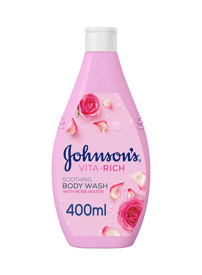 Johnson's Vita Rich Soothing Body Wash With Rose Water 400ml