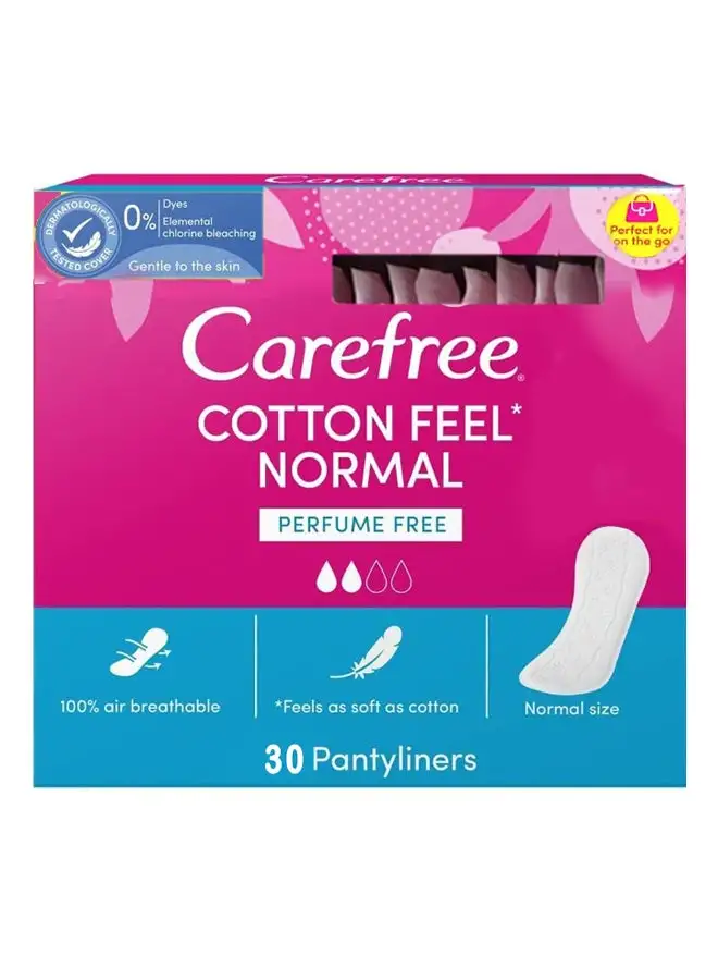 Carefree Panty Liner Normal With Cotton Extract Pack of 30