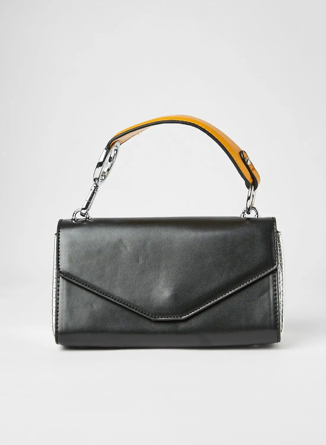 High Streets Contrast Detail Crossbody Bag black