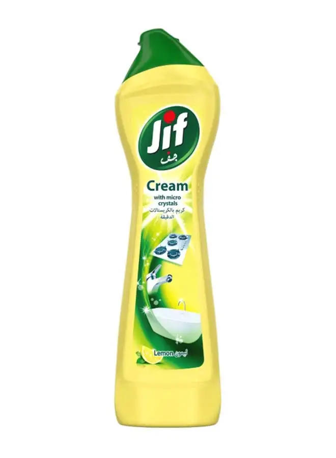 Jif Cream Cleaner With Micro Crystals Technology  Eliminates Grease Burnt Food And Limescale Stains 500ml