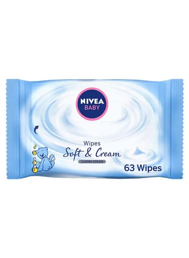 Nivea 63-Piece Soft & Cream Baby Wipes