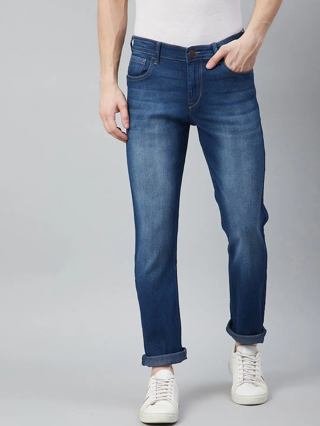 HERE&NOW Fashionable Casual Jeans Blue