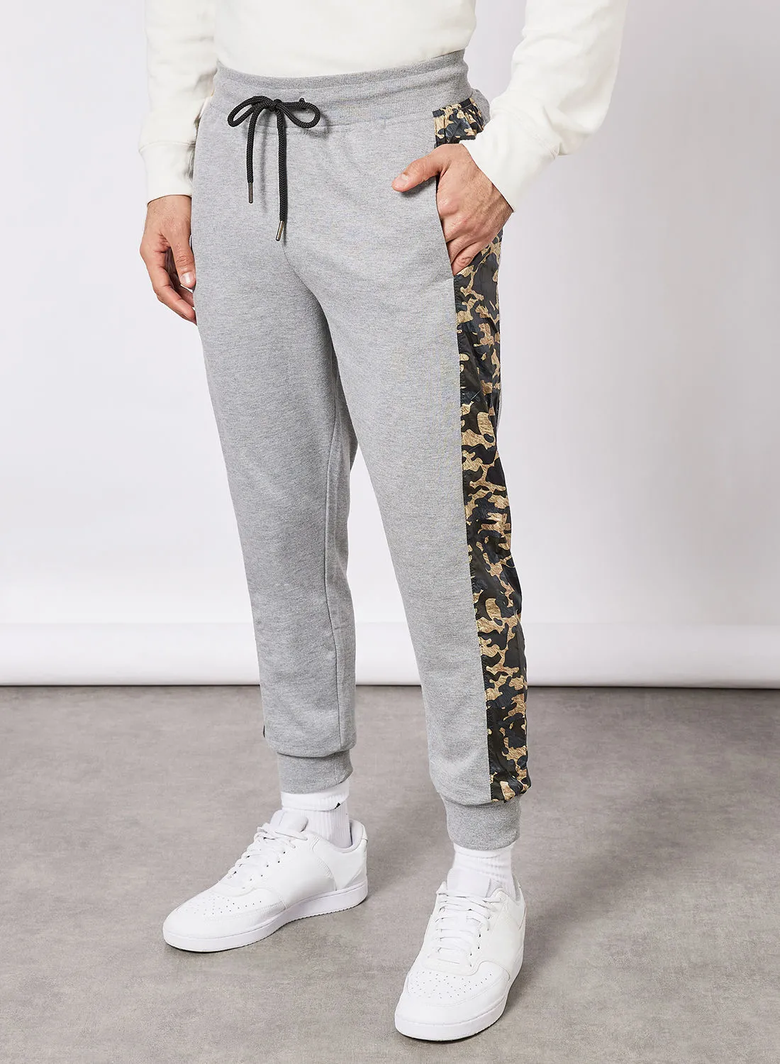 ABOF Regular Fit Joggers Grey/Green