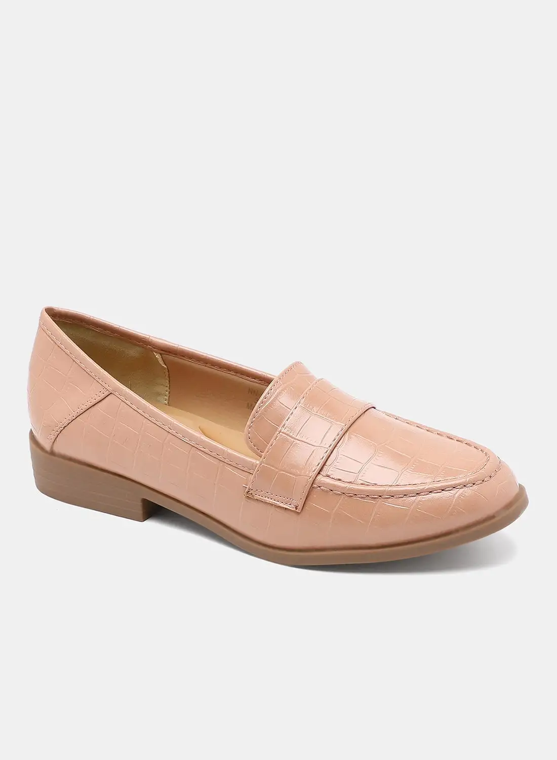 Aila Casual Moccasin Shoes Pink