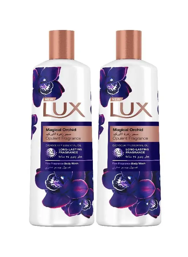 Lux Perfumed Body Wash Magical Orchid For 24 Hours Long Lasting Fragrance 250ml Pack of 2