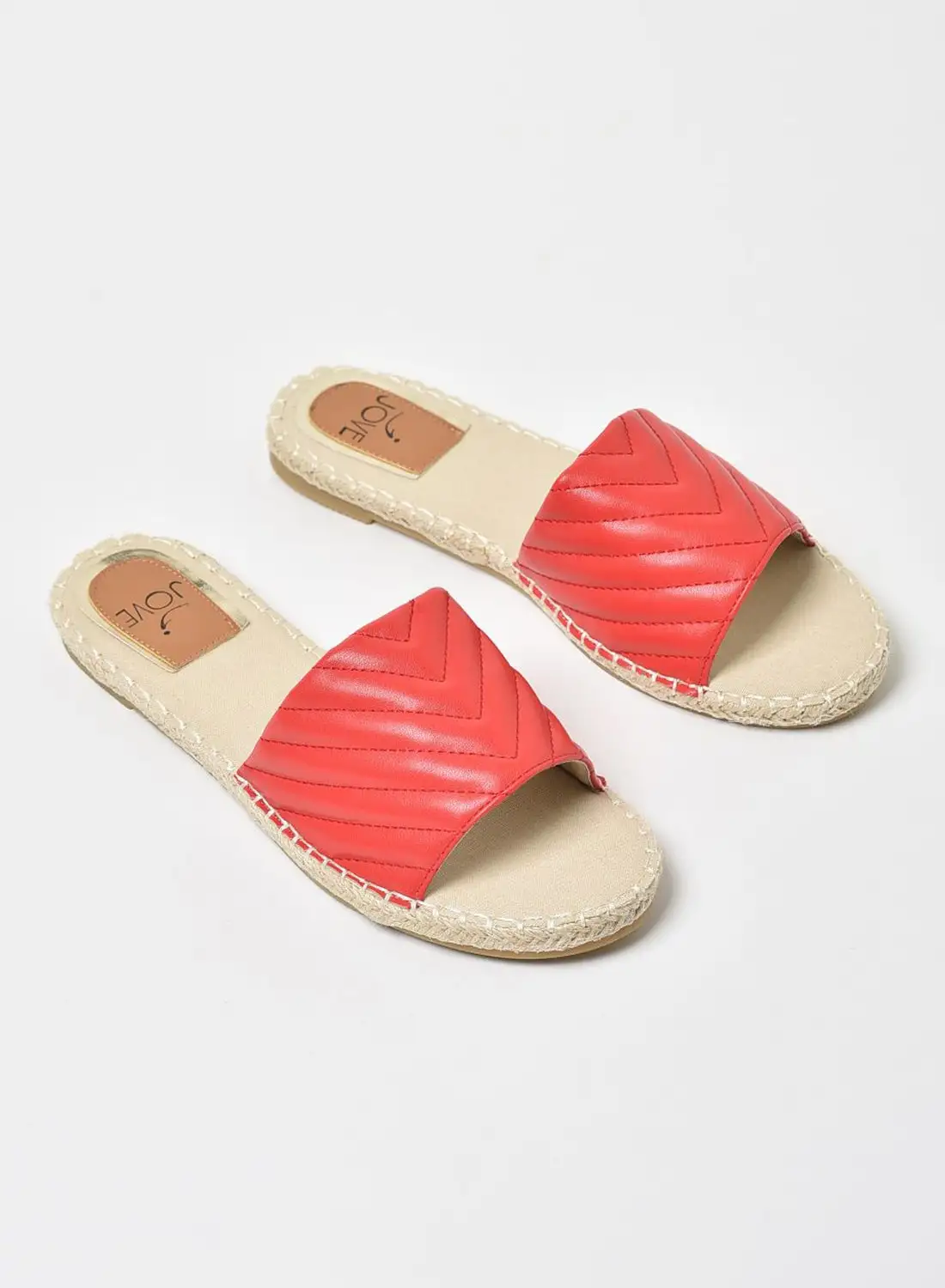 Jove Women's Casual Espadrilles Red