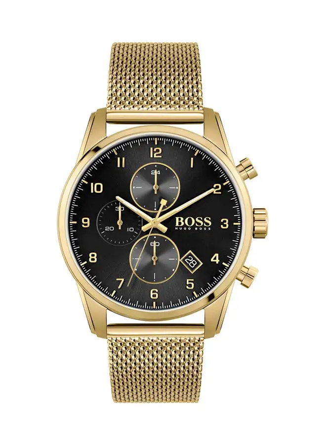 HUGO BOSS Men's Skymaster Black Dial Watch