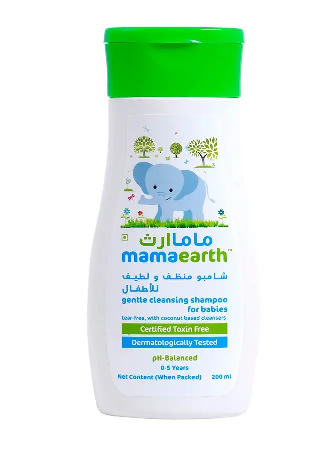 Mamaearth Baby Gentle Cleansing Shampoo, 0-5 Years - 200 ml