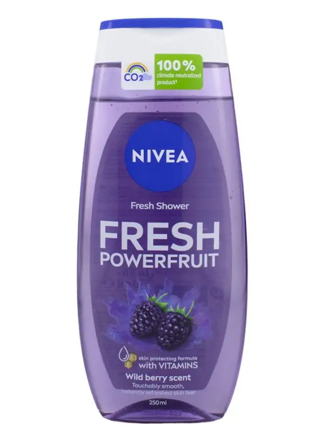 Nivea Fresh Powerfruit Shower Gel Wild Berry Scent 250ml