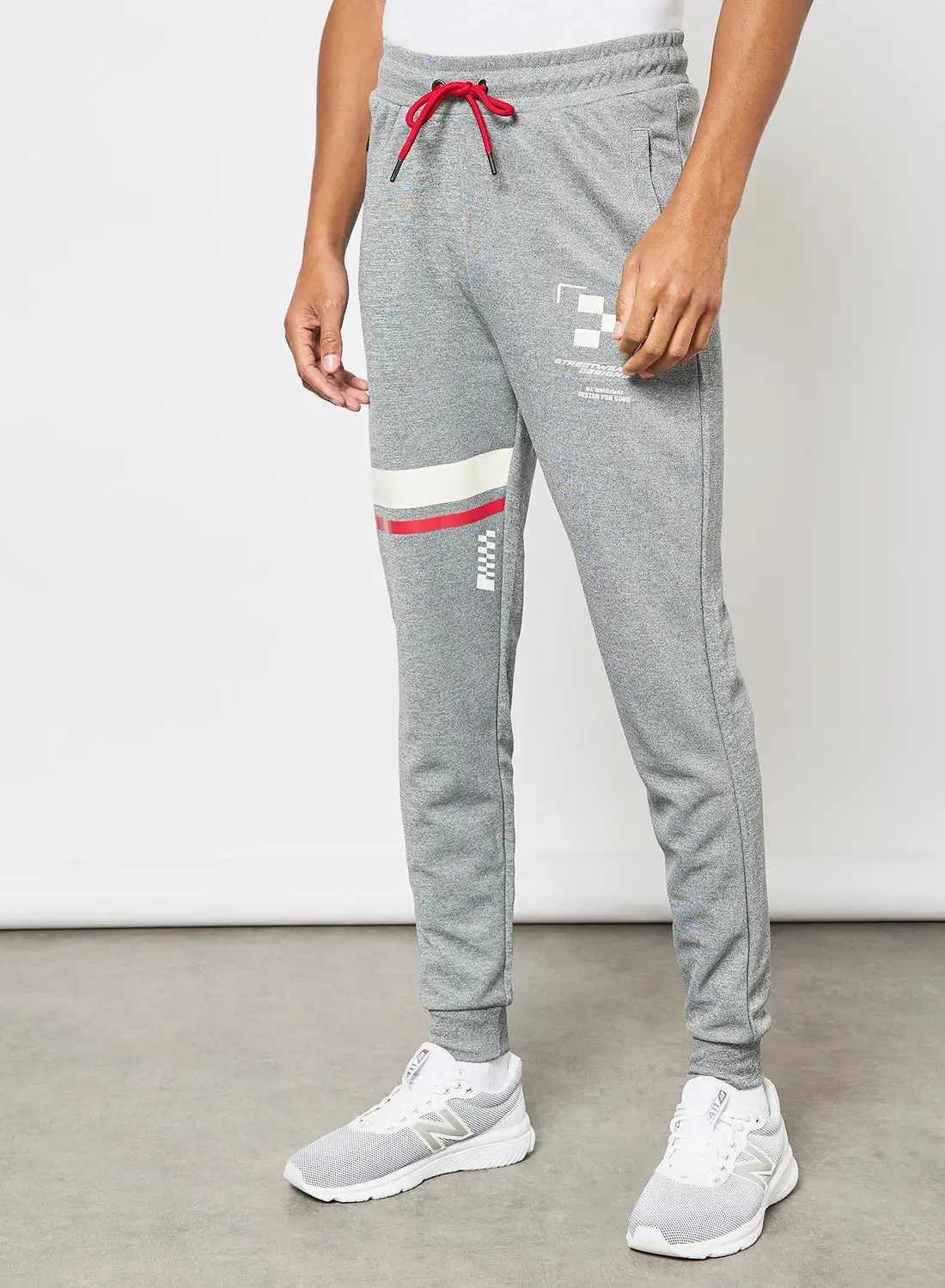 ABOF Active Wear Joggers فحمي هيذر