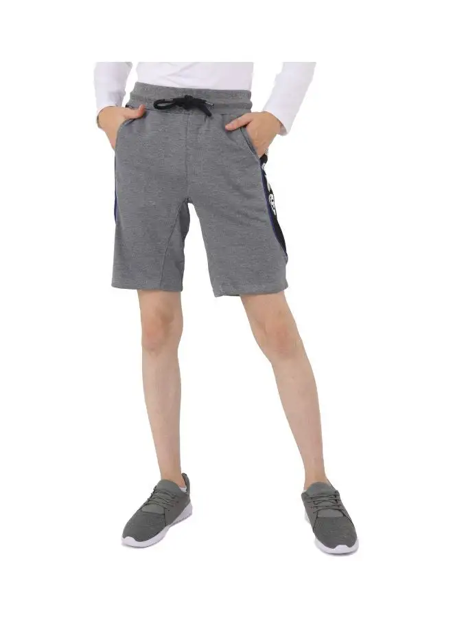 R&B Polyester Shorts Grey/Blue