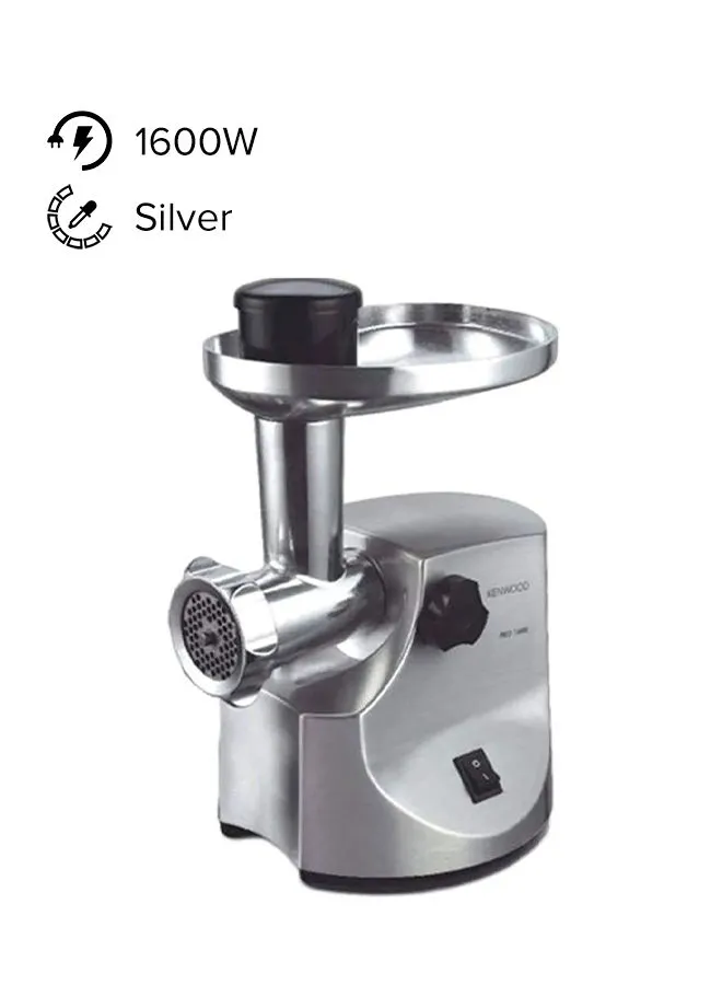 KENWOOD Electric Meat Grinder 2 kg 1600 W MG510 Silver