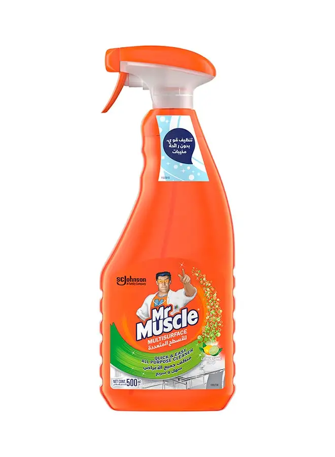 Mr Muscle Multisurface Quick And Easy All Purpose Cleaner Lemon 500ml