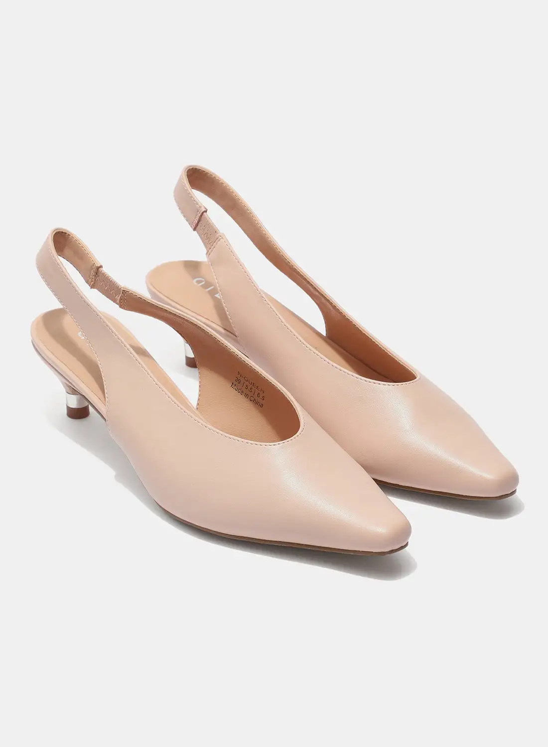 حذاء Aila Stylish Slingback باللون الوردي الفاتح