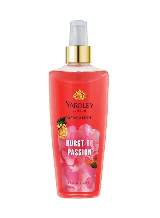 Yardley Sensation Burst Of Passion Perfume Mist 236ml