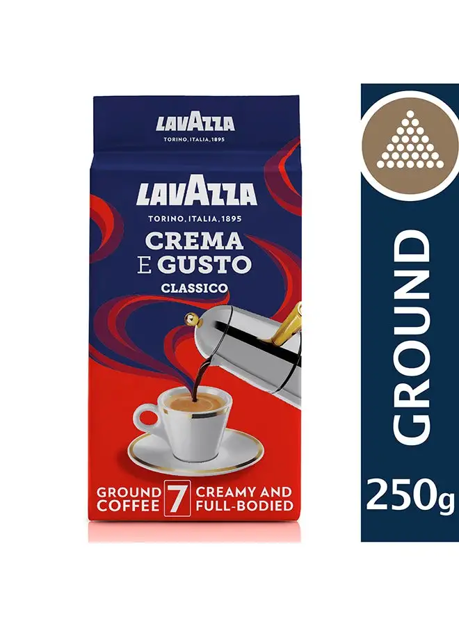 Lavazza Crema E Gusto Classico Ground Coffee 250grams