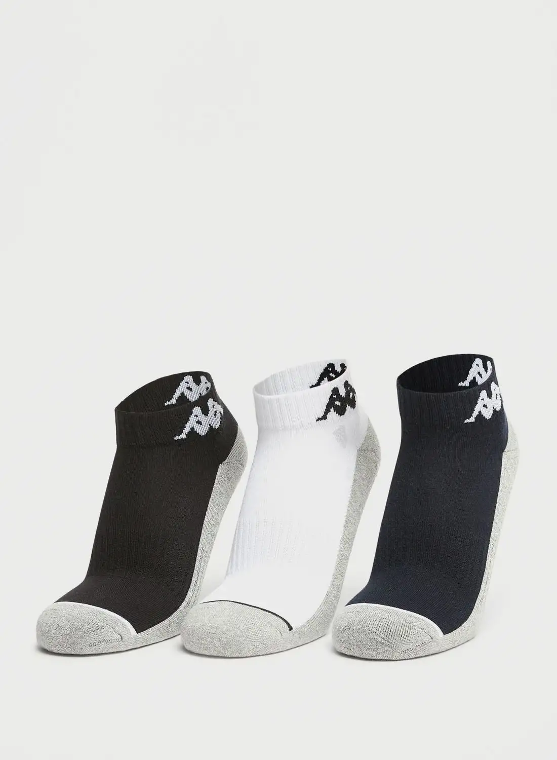 Kappa 3 Pack Logo Crew Socks