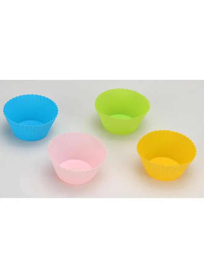 Home Pro Home Pro 12Pcs Baking Silicon Muffin Cups Disposable Assorted Color