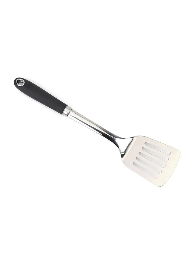 Home Pro Home Pro Slotted Turner With Handle Silver/Black