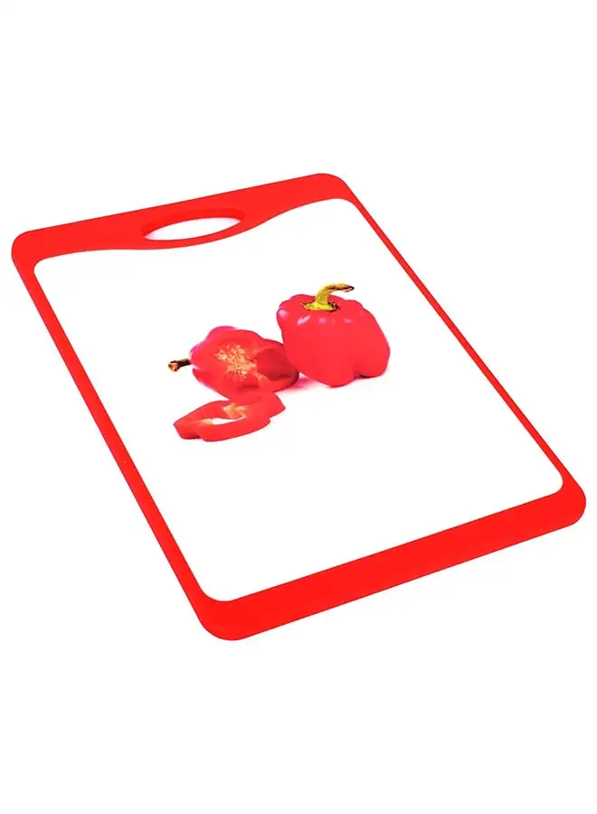 Home Pro Homepro Pp Cutting Board - Rectangular Red Chopping Board For Versatile Kitchen Prep Durable Pp Composite Material Easy-To-Clean Dishwasher Safe (Red)