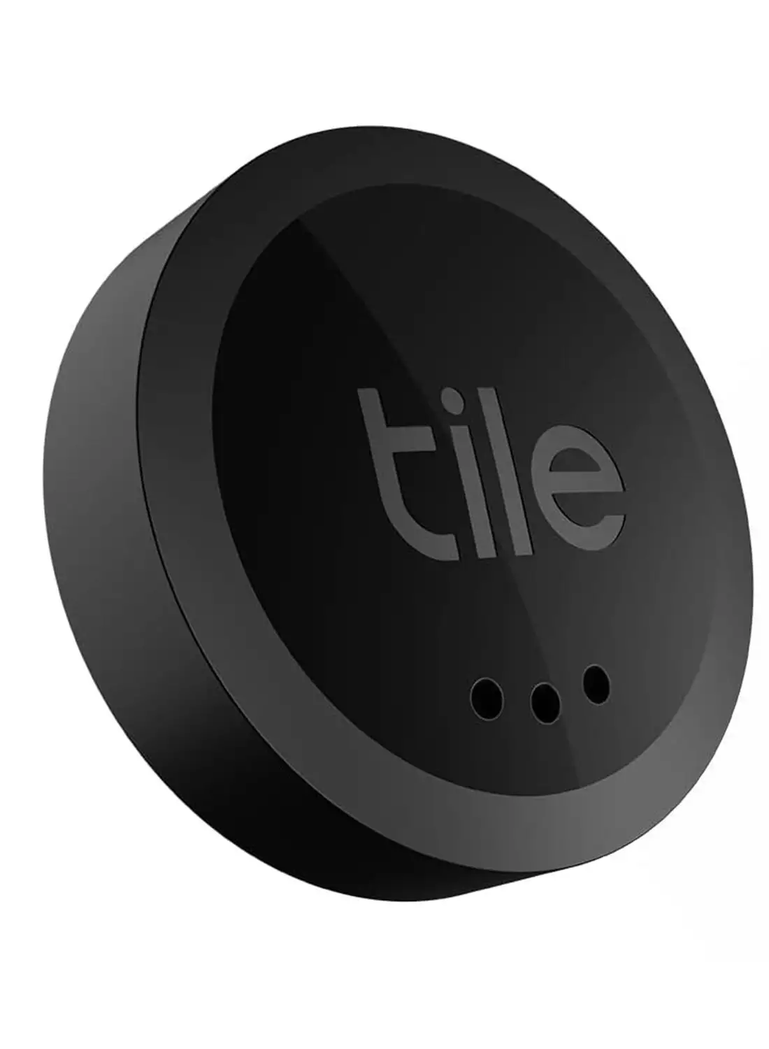 Tile ملصق 2022 مكتشف عناصر بلوتوث، حزمة واحدة، نطاق العثور على 75 مترًا، يعمل مع Alexa وGoogle Home، متوافق مع iOS وAndroid، ابحث عن مفاتيحك وأجهزة التحكم عن بعد والمزيد، أسود