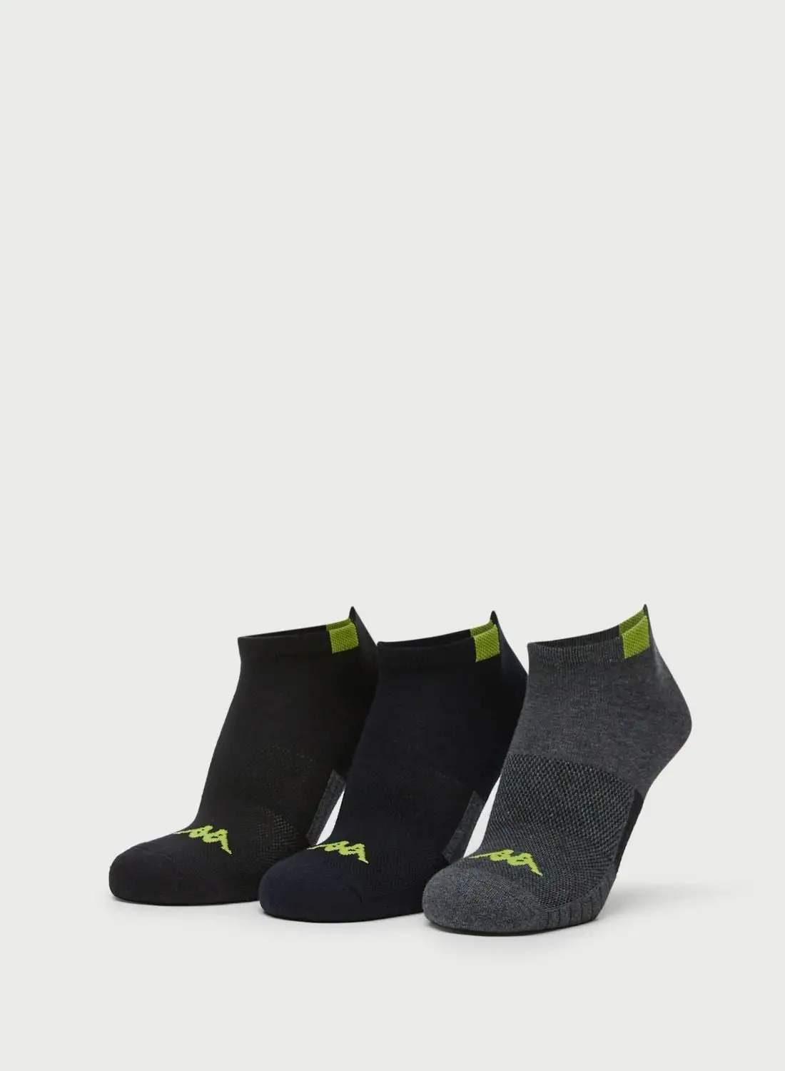 Kappa 3 Pack Logo Crew Socks