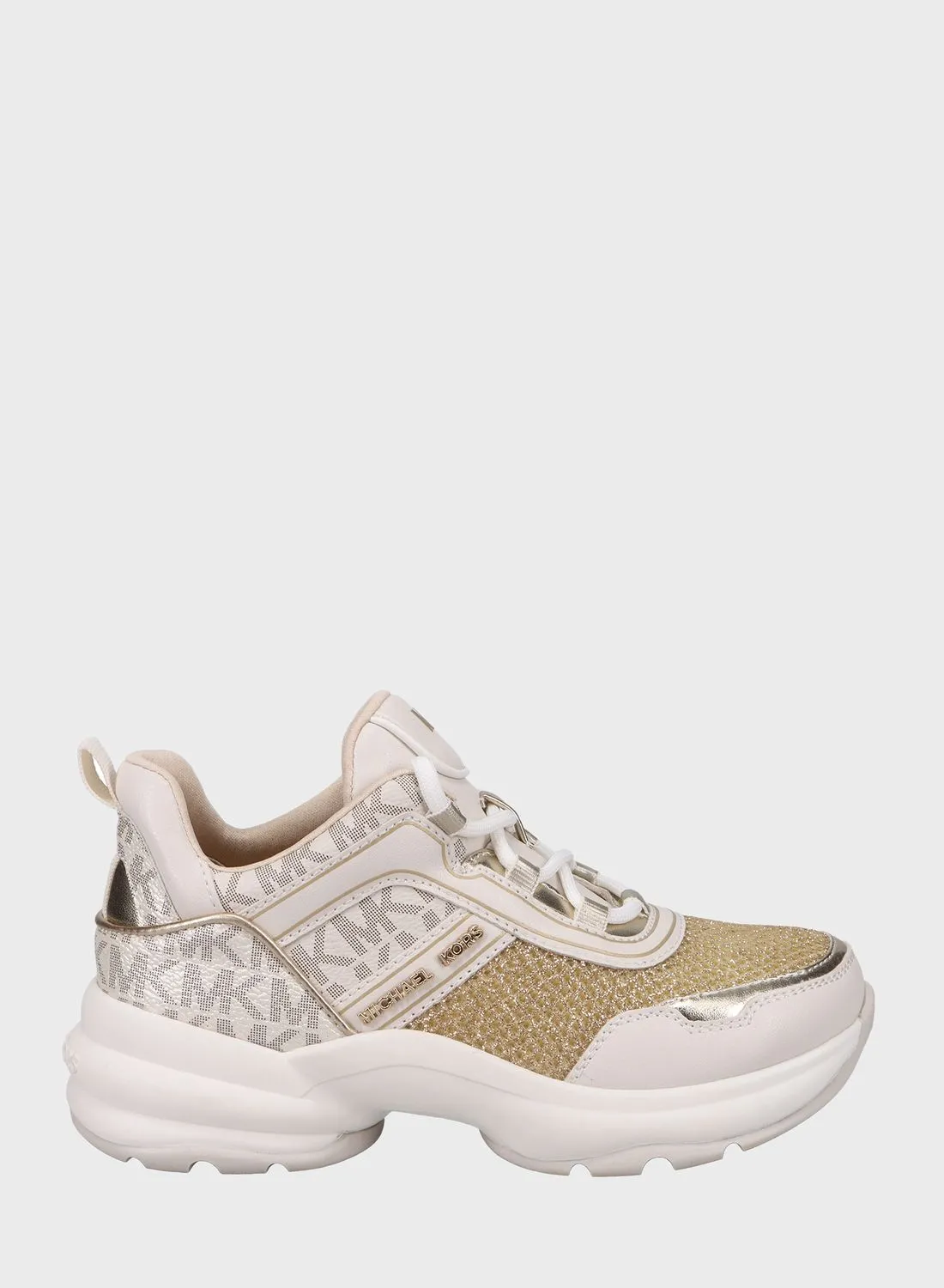 Michael Kors Youth Olympia Low Top Lace Up Sneakers