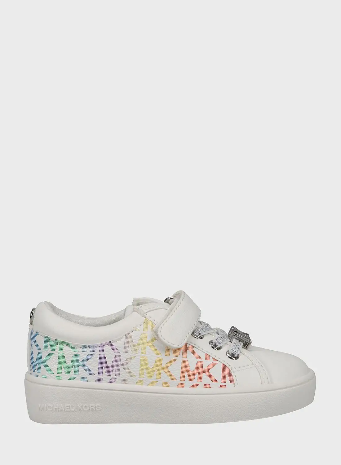 Michael Kors Kids Jem Monogram Ps Low Top Lace Up Sneakers