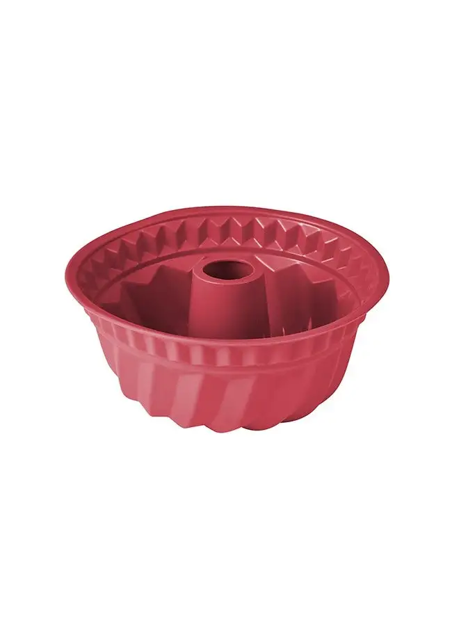 BERGNER Bake A Wish Silicone Cake Mould Red 23cm