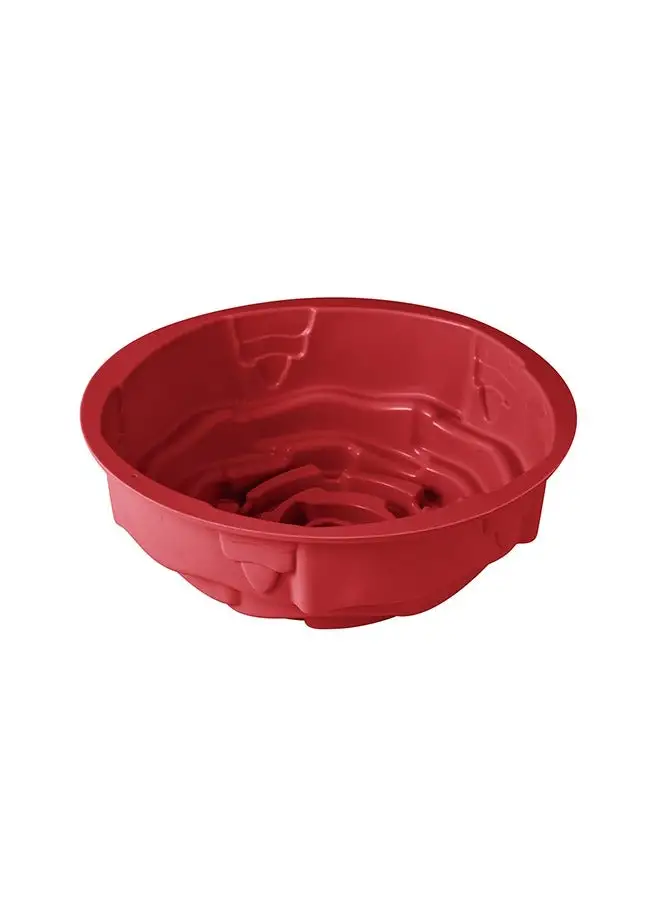 BERGNER Bake A Wish Silicone Cake Mould Red 24cm