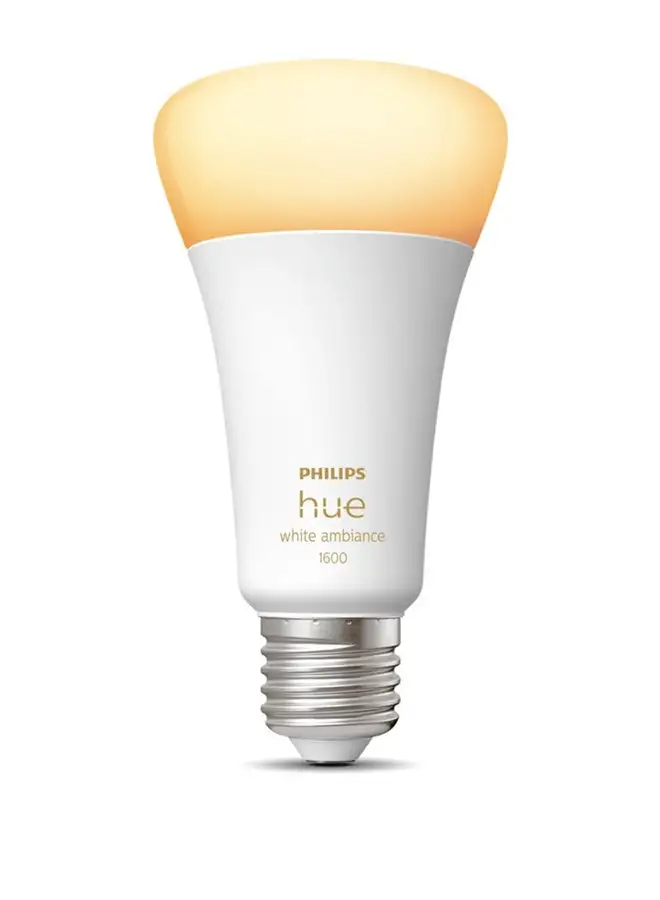 Philips Philips Hue NEW White Ambiance Smart Light Bulb 100W - 1600 Lumen [E27 Edison Screw] With Bluetooth. Works with Alexa, Google Assistant and Apple Homekit Multi White