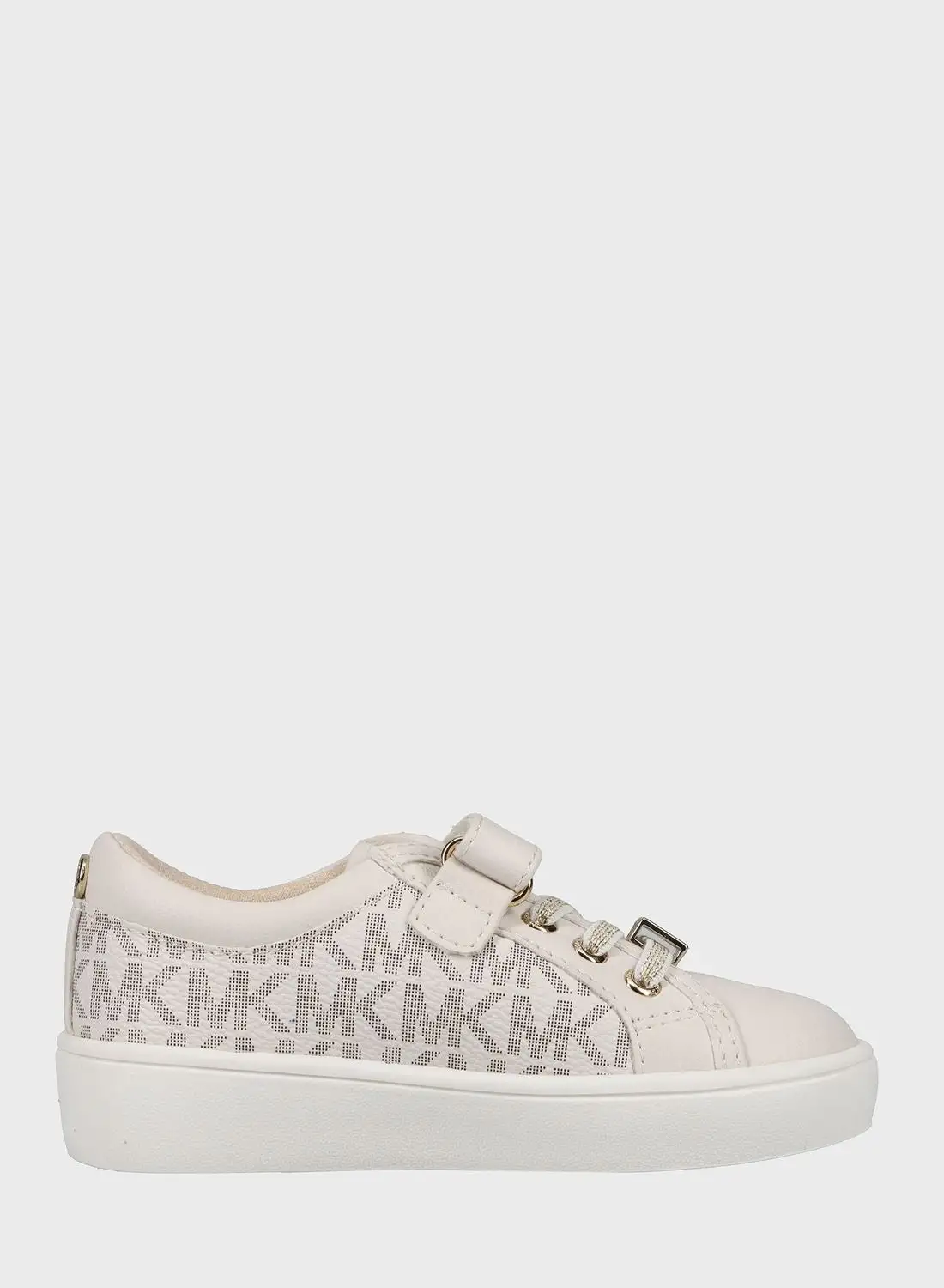 Michael Kors Kids Jem Monogram Ps Low Top Lace Up Sneakers