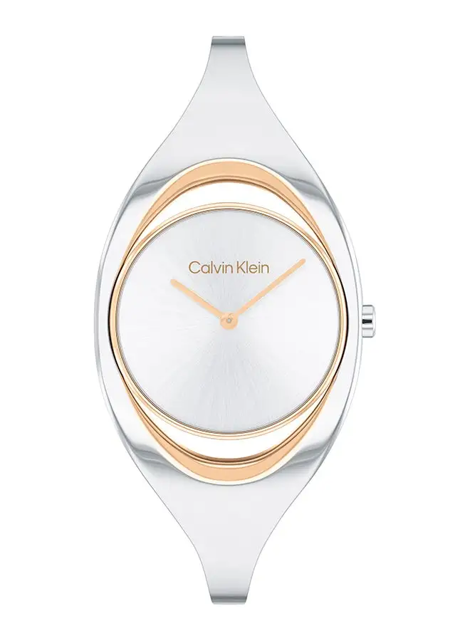 CALVIN KLEIN Women's Analog Round Shape Stainless Steel Wrist Watch 25200393 - 32.5 Mm