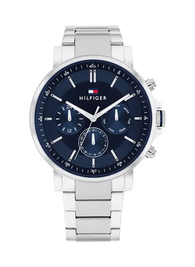 TOMMY HILFIGER Men's Analog Round Shape Stainless Steel Wrist Watch 1710588 - 44 Mm