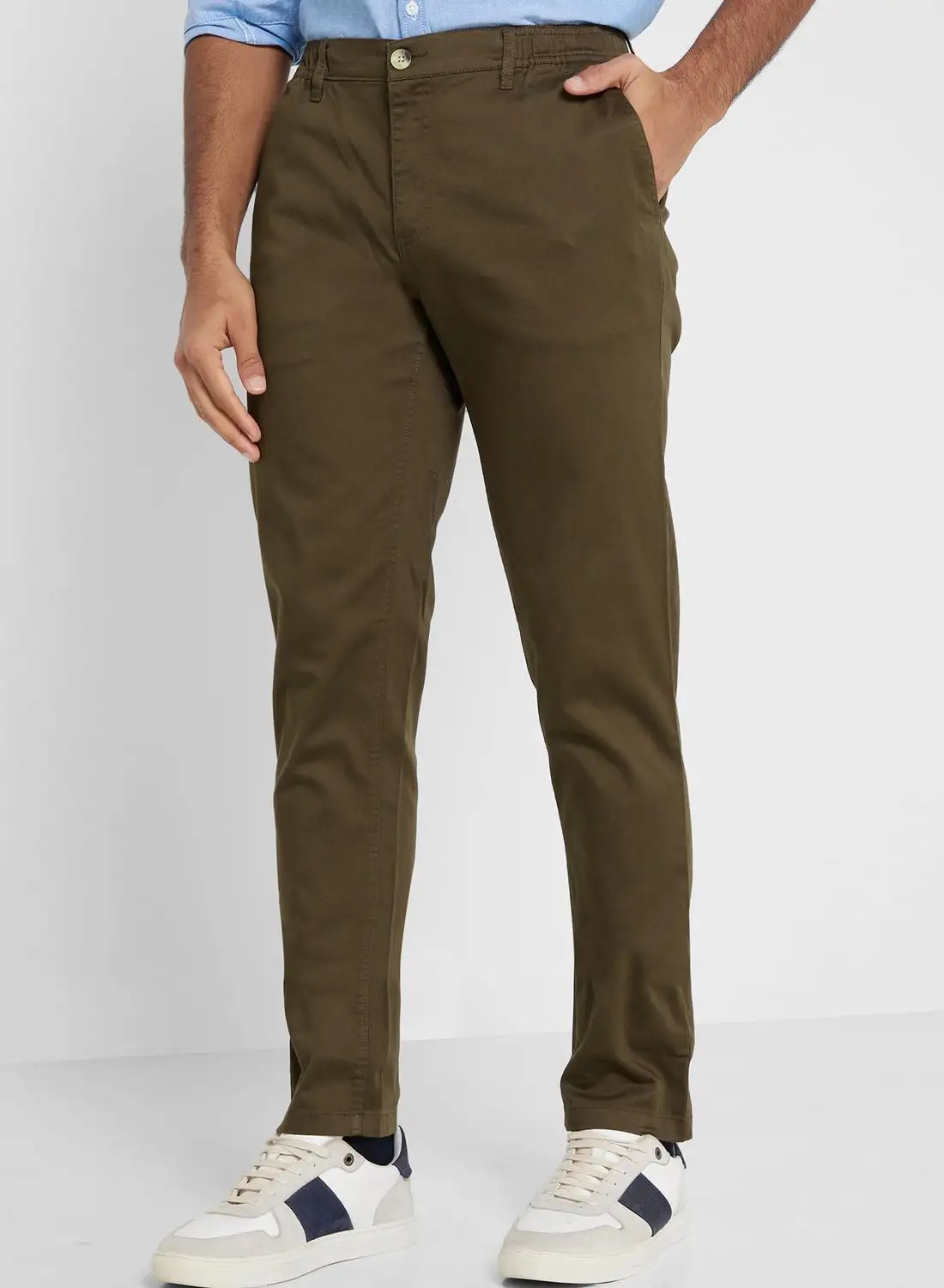 Thomas Scott Thomas Scott Men Classic Slim Fit Chinos Trousers