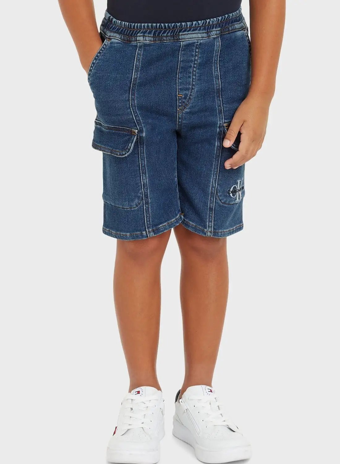 Calvin Klein Jeans Youth Denim Cargo Shorts