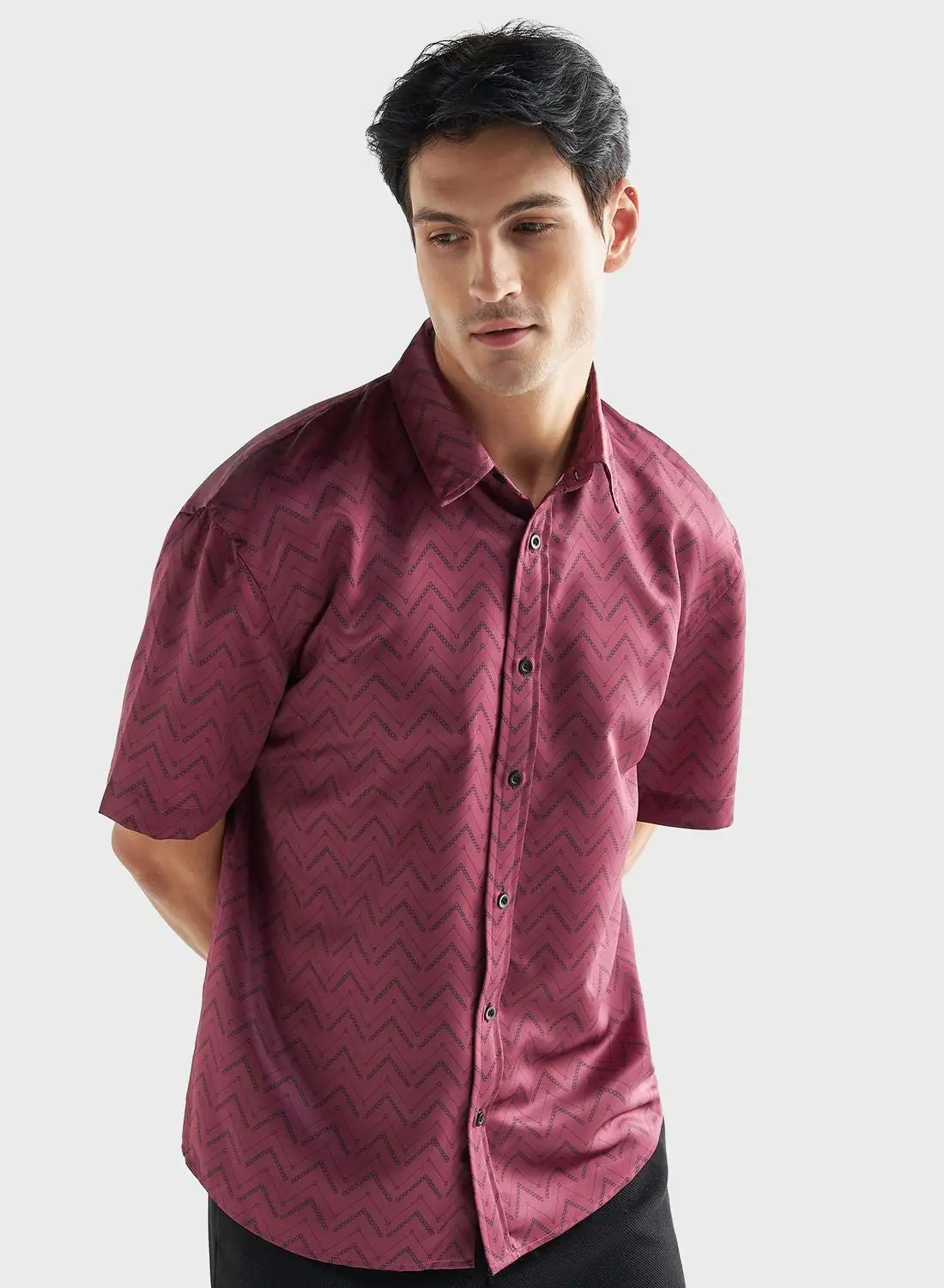 FAV Printed  Regular Fit Shirt