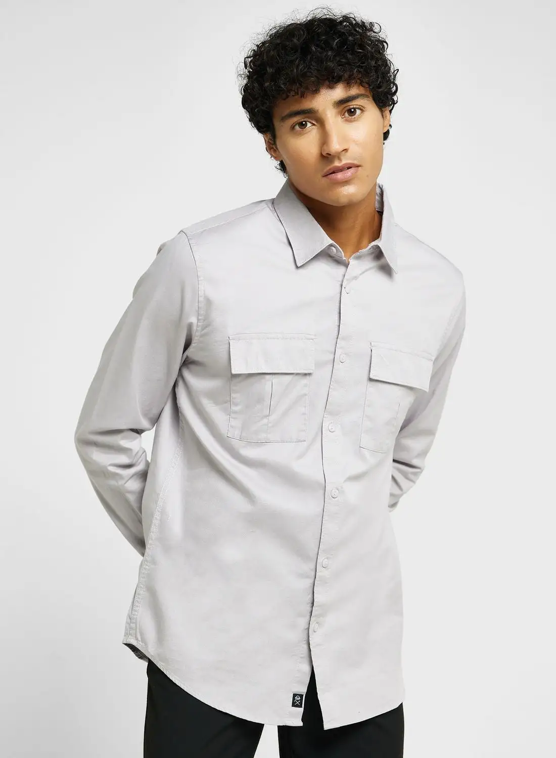 Thomas Scott Thomas Scott Cotton Twill Classic Slim Fit Opaque Casual Shirt