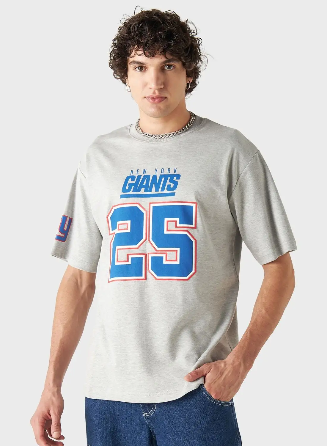 SP Characters New York Giant Print T-Shirt