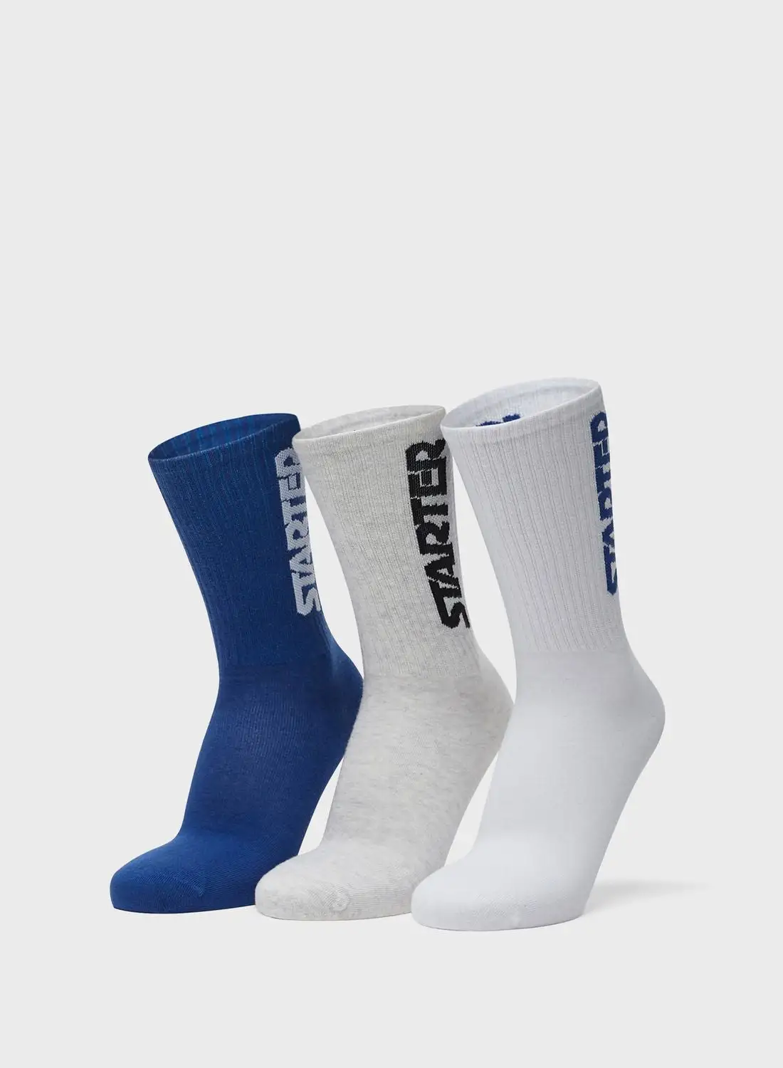 STARTER 3 Pack Logo Crew Socks