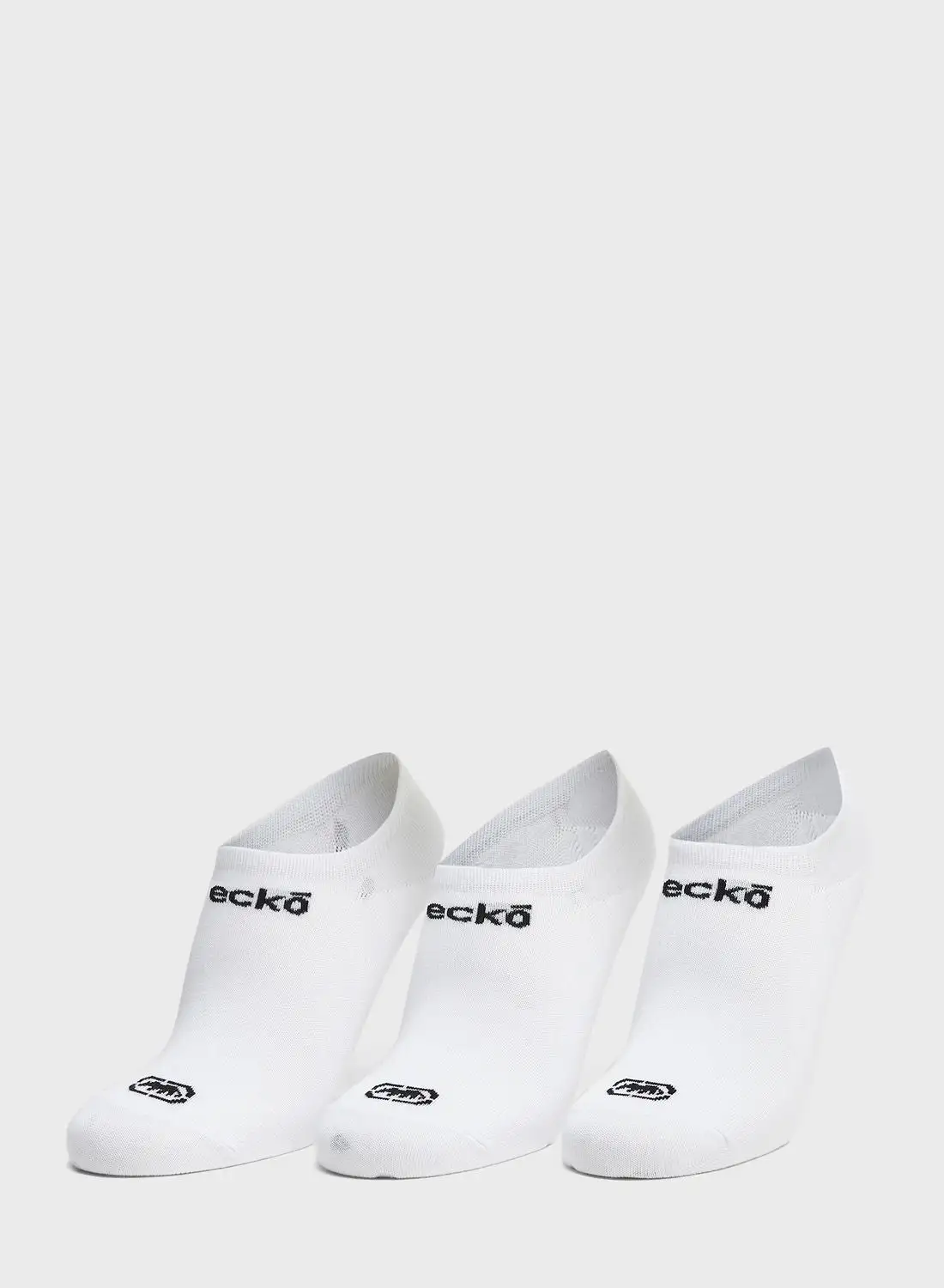 Ecko 3 Pack Logo No Show Socks