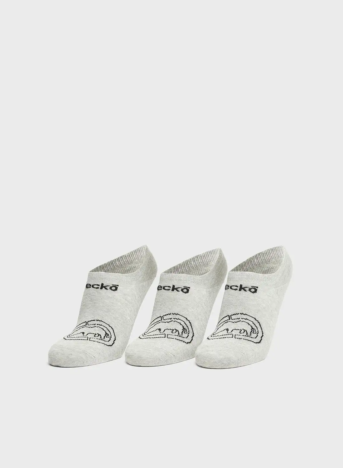 Ecko 3 Pack Logo No Show Socks