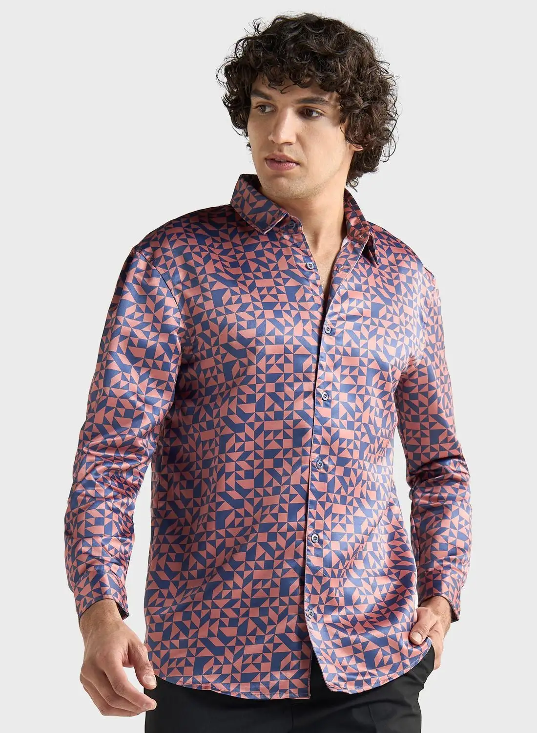 FAV Printed  Regular Fit Shirt